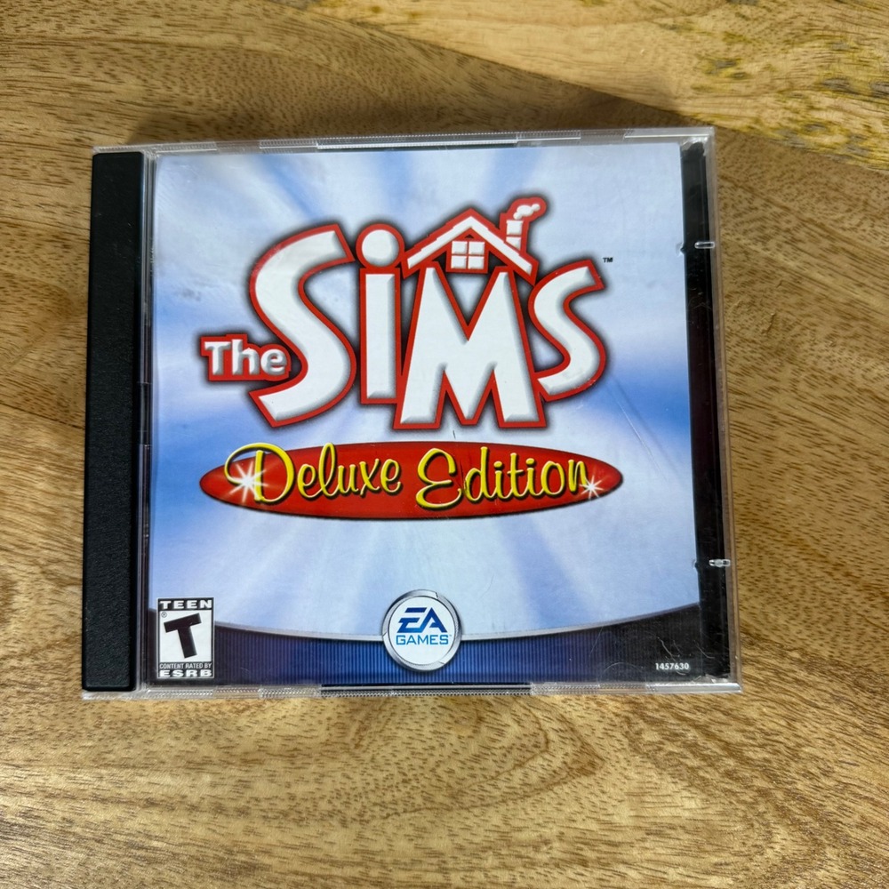 The Sims Deluxe Edition PC Game 2002 EA Games Maxis 2-Disc Set Jewel Case